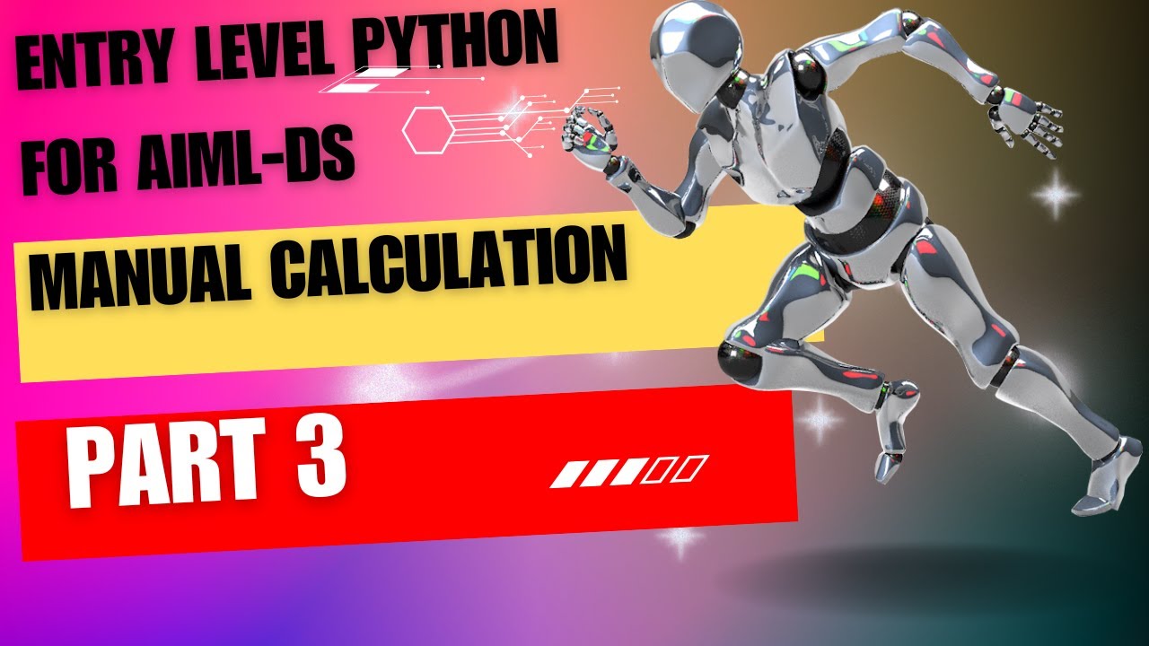 Manual calculation and steps (Regression)