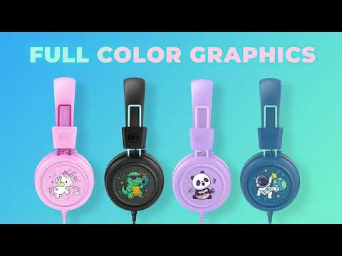 ヘッドホン 子ども用 KidJamz ブラック HP-KJ55AUX-BK [オーバーヘッド