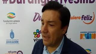 Esteban Macías en Durango por el evento Vive Sin Drogas