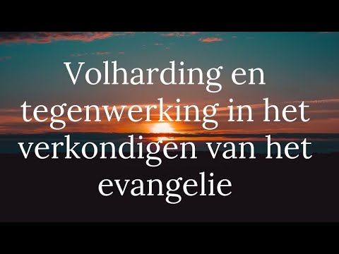 Livestream De Nieuwe Weg-04-10-2020- Volharding en tegenwerking in het verkondigen van het evangelie