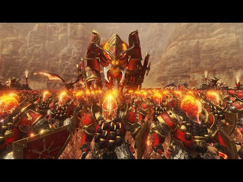 Forge of the Chaos Dwarfs  in Total War Warhammer 3 cinematic trailer