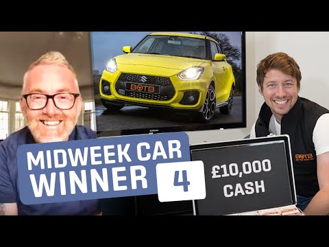 BOTB Midweek Car Competition Winner!  John Jeffery – Suzuki Swift Sport + £10k Cash – Week 23 2020