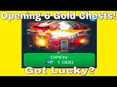 War Robots 4.4 - Opening 6 Gold Chests