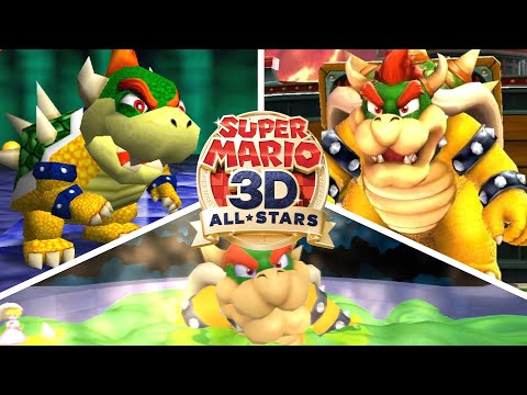 Super Mario 3D All-Stars - All Final Bosses & Endings
