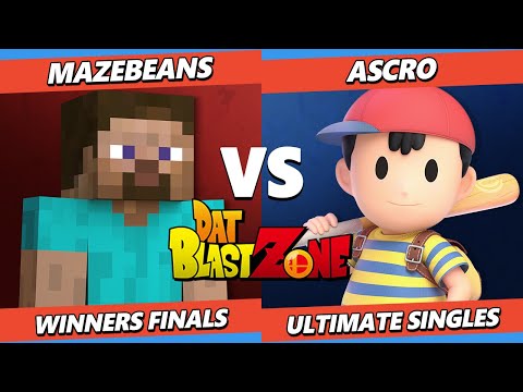 DAT BlastZone 33 WINNERS FINALS - MazeBeans (Steve) Vs. ascro (Ness) Smash Ultimate - SSBU