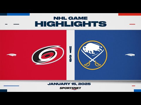 NHL Highlights | Hurricanes vs. Sabres - January 15, 2025