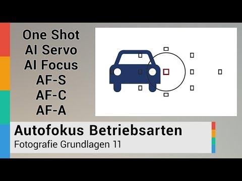 Unterschied One Shot AI Servo AI Focus / AF-S AF-C AF-A - Erklärung Autofokus Betrieb - HD