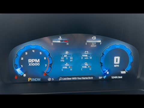 2025 Bronco Full Digital Cluster Demonstration