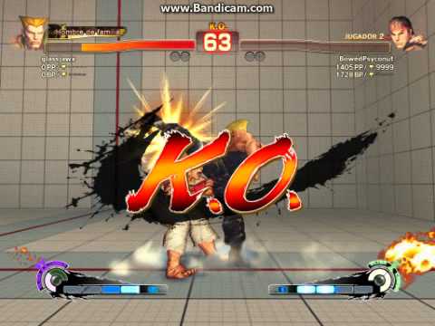 SSF4 AE : Guile vs. Ryu (online match)