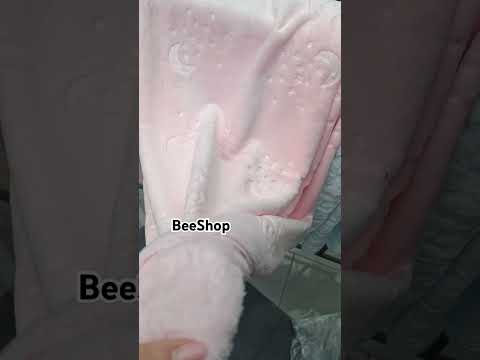 Плед махра велсофт нежный всесезонный для ребенка (розовый) - фото 1 - id-p2555770108