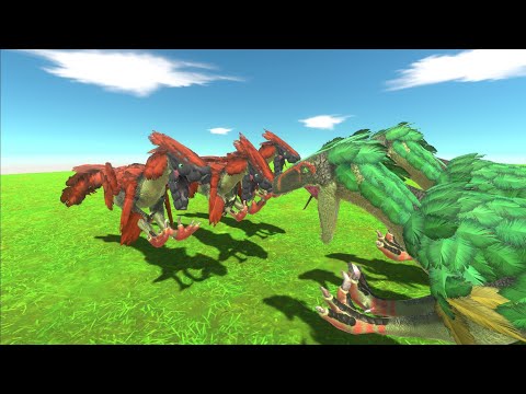 DEINONYCHUS vs FLUFFY DEINONYCHUS - Animal Revolt Battle Simulator