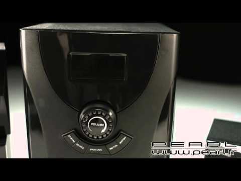 ZX1519 - Système audio home cinema Surround 5.1 avec radio / MP3 - Noir