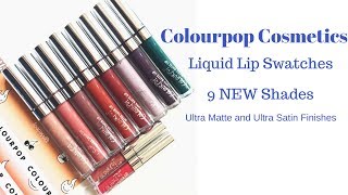 Colourpop Cosmetics Lip Swatches on Woman of Colour| 10 NEW shades| #thepaintedlipsproject