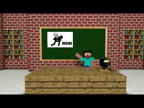 Monster School : Boxing With No Rules - Minecraft Animation