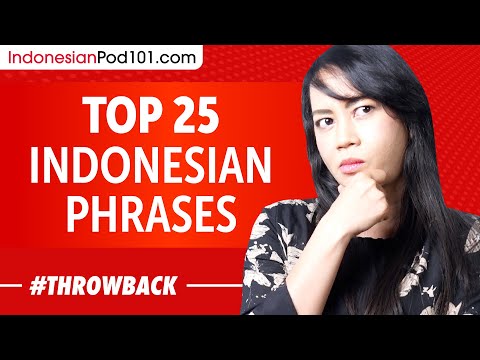 Top 25 Indonesian Phrases - Indonesian for Everyday Life