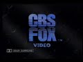 CBS Fox Video 1990 Company Logo 3 VHS Capture