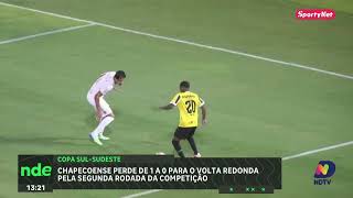Chapecoense perde para o Volta Redonda pela Copa Sul-Sudeste