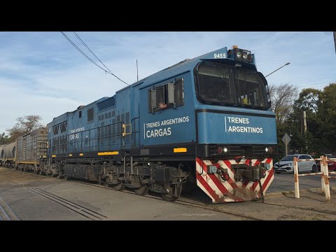 [4K] Tren vacio de Trenes Argentinos Cargas con destino a General Deheza pasando por Marcos Juárez!!