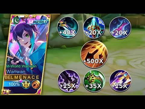 WANWAN FULL ATTACK SPEED BUILD THAT YOU MUST TRY!!! (EASY MANIAC) | MENACEMLBB