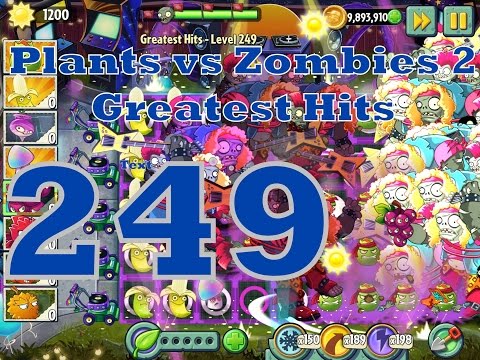 Plants vs Zombies 2 Greatest Hits Epic Hack Level 249- Grapeshot Guava & Banana
