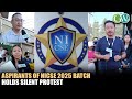 BEHIND THE COACHING BOOM ASPIRANTS OF NICSE 2025 BATCH HOLDS SILENT PROTEST CALLS TO MEET PROMISES