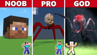 Creepy Head Statue build challenge - Noob vs Pro vs God / Animation