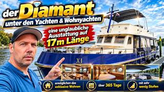 De Treffer Liberator 53 + Badeplattform 1700 Wohnyacht Hausboot Wohnschiff #Roomtour #boot #boat