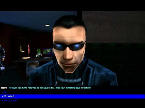 Deus Ex Malkavian Mod - JC threatens a Toilet