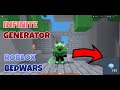 How To MAKE Your GENERATOR Faster INFINITE GENERATOR HACKED GENERATOR ROBLOX BEDWARS