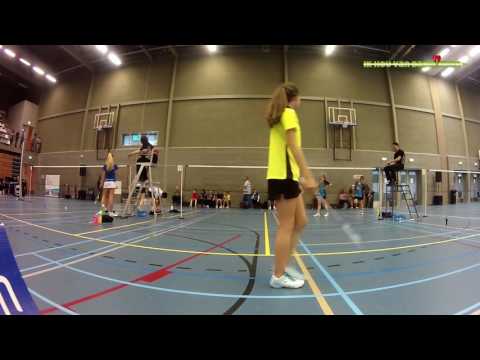 NJK2016 QF XD U13 Mijntje Holstege / Fin Lavalette - Iris van Leijsen / Gijs Schreppers [3]