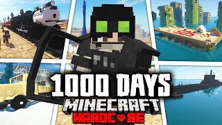 I Survived 1000 Days in a Zombie Apocalypse in Hardcore Minecraft [FULL MINECRAFT MOVIE]