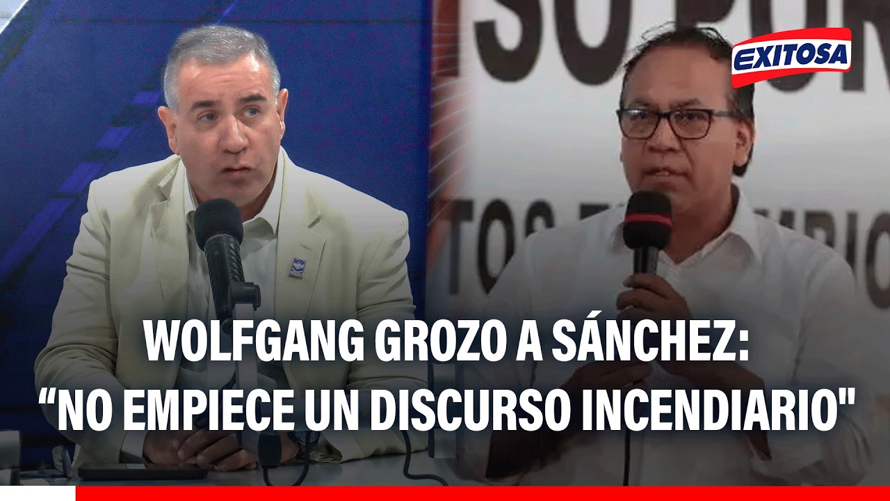 🔴🔵 Wolfgang Grozo a Roberto Sánchez: "Haga patria y súmese a lo que es el bien común del Perú"