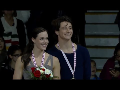 Tessa Virtue & Scott Moir [HD] - Awarding Ceremony (Gold) Skate Canada International 2016 [HD]