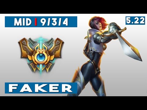SKT T1 Faker | Fiora vs Kassadin | Mid | Preseason 6 | Patch 5.22