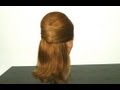 Прическа на средние и длинные волосы. Elegant hairstyle for long hair 