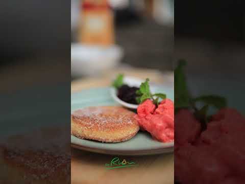 Rhöner Apfelküchle mit leckerem Eis