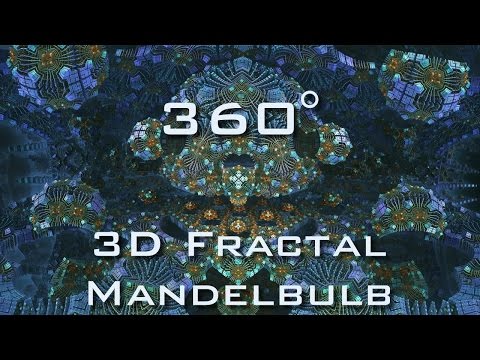 360° Fractal Matrix - Mandelbulb 3D fractal VR 4K