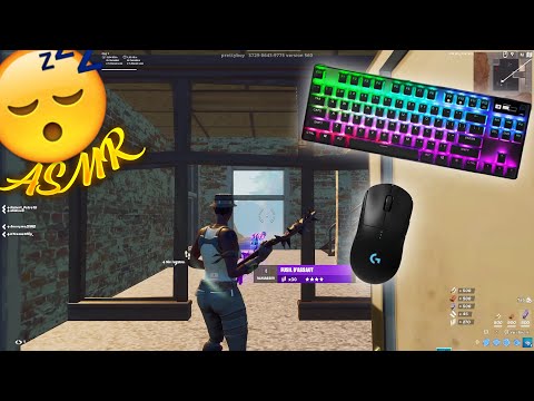 SteelSeries Apex 7 TKL Keyboard Sounds 😴 ASMR 😍 Smooth Fortnite Gameplay 240FPS 4K !🎧