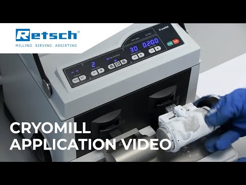 CryoMill - Application Video #RETSCH #cryomill #laboratoryinstruments