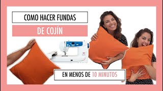 Cómo hacer una funda de cojín en menos de 10 minutos