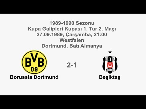 Borussia Dortmund 2-1 Beşiktaş [HD] 1989-1990 Cup Winners' Cup (Fouls & Spectators)