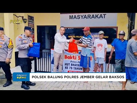 BAKTI SOSIAL POLSEK BALUNG POLRES JEMBER SAMBUT HARI BHAYANGKARA KE-79