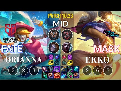 SB FATE Orianna vs RNW Mask Ekko Mid - KR Patch 10.23
