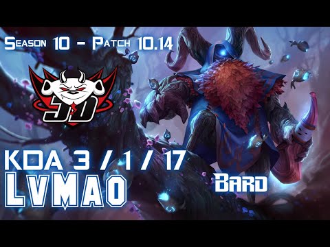 JDG LvMao BARD vs SETT Support - Patch 10.14 KR Ranked