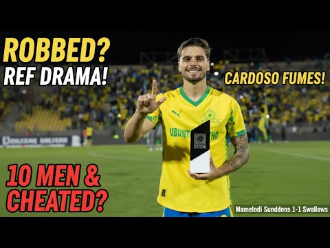 Sundowns Robbed? Cardoso’s Explosive Reaction After 1-1 Draw vs Swallows