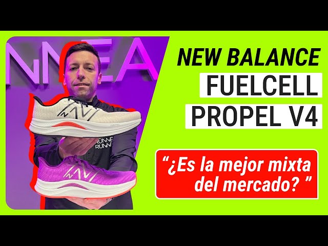 Vídeo relacionado con New Balance FuelCell Propel - Tenis para Mujer, Beige/Granito Rosa, 37 EU