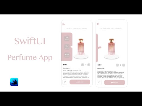 SwiftUI - Speed code - Perfume App UI Using SwiftUI - SwiftUI Tutorials