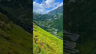 Stunning view of the old gotthard pass! 🏔️ #oldgotthardpass #gotthard #serpentinen #serpentine