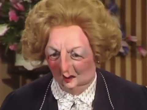 Maggie Thatcher, the Queen, Ronald Reagan & Neil Kinnock on Classic Spitting Image