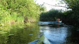 preview picture of video 'Ar laivu pa Svēti, sprint canoe river boat trip'